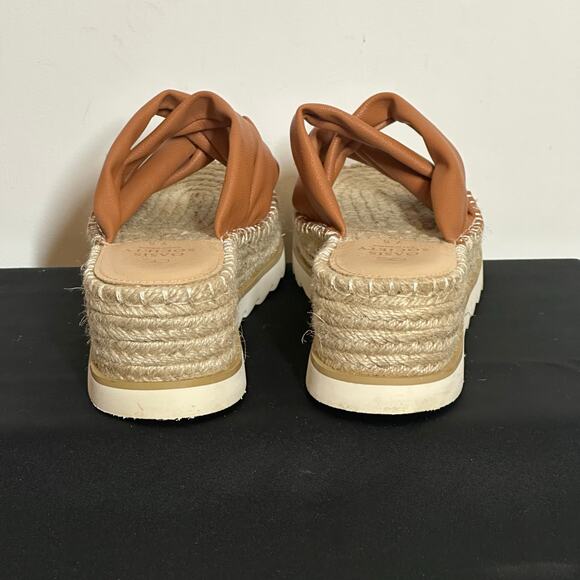 Oasis Society Puffer Platform Espadrilles Sandals Sz 7.5 - Picture 5 of 7
